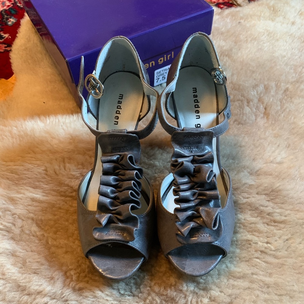 Madden Girl heels with ankle buckle
